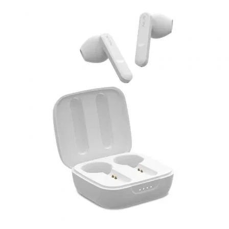 NGS Ártica Move Auriculares Bluetooth 5.3 True Wireless, Blanco, Estuche Carga 400mAh (28h Autonomía), Reducción Ruido ENC, Sensor Táctil, Almohadillas S/M/L, ARTICAMOVEWHITE